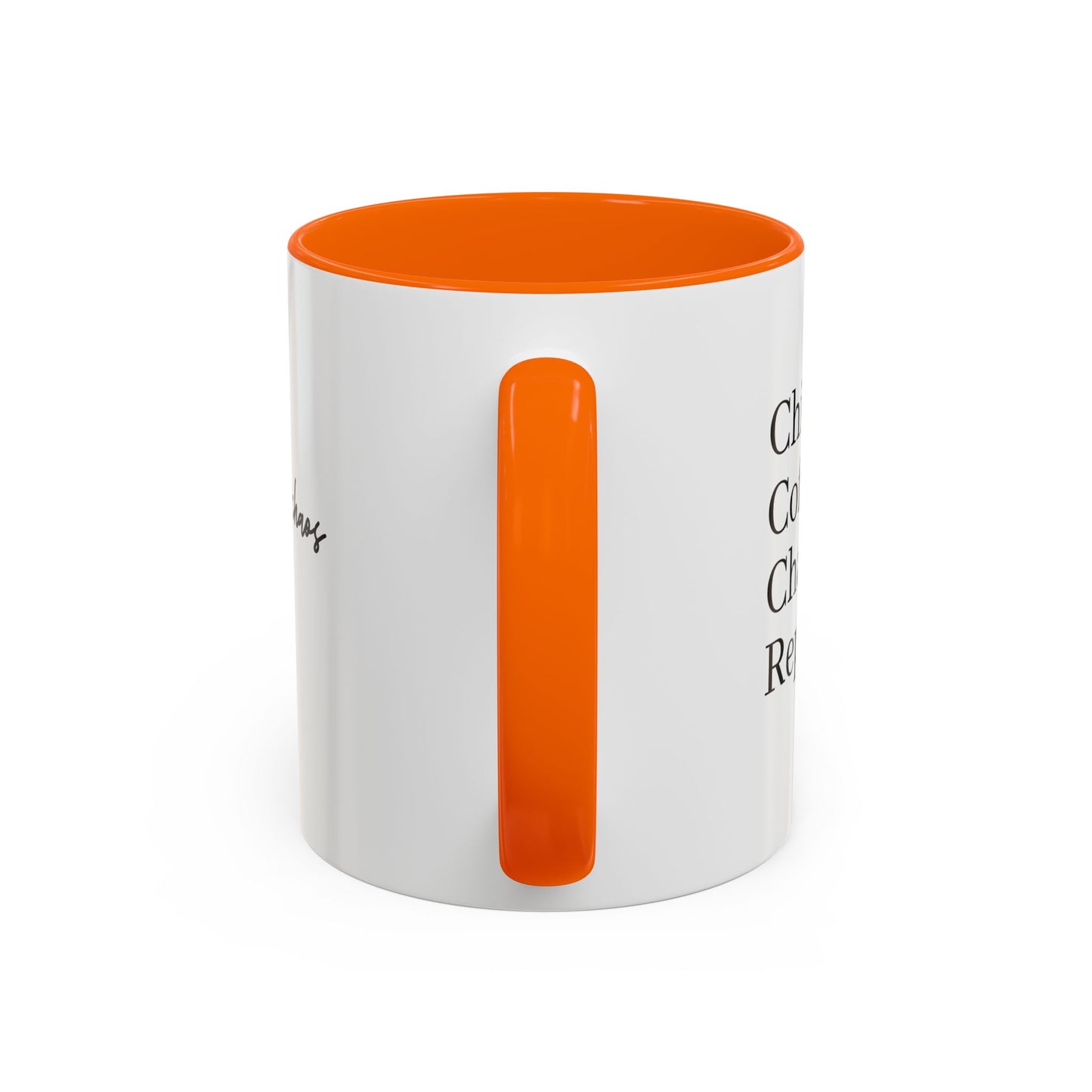 Family Chaos Co. Accent Coffee Mug – 11/15oz Black-Trim Ceramic Mug
