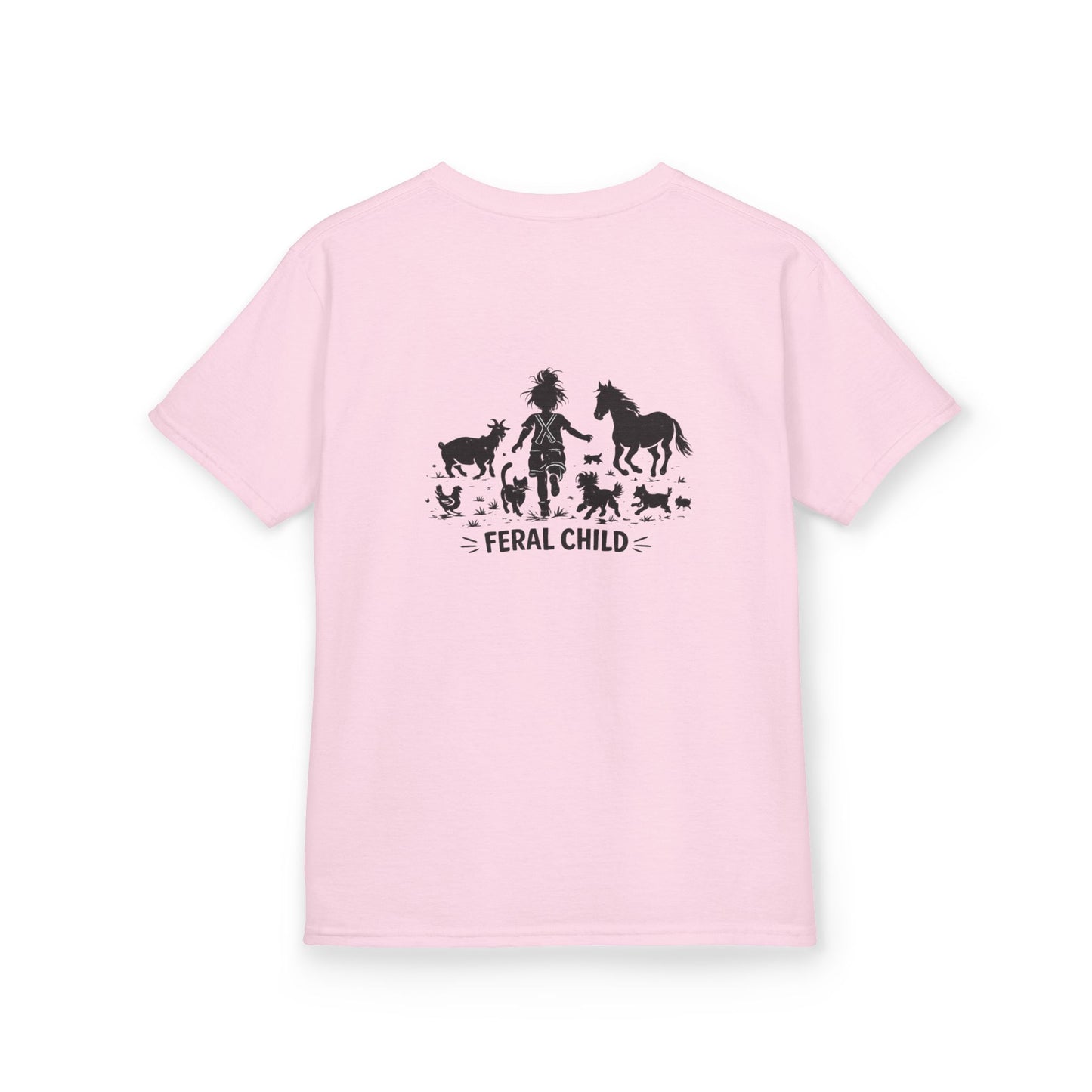 Kids Tee — 'Family Chaos Co. • Feral Child' Rustic Farm Animal Graphic