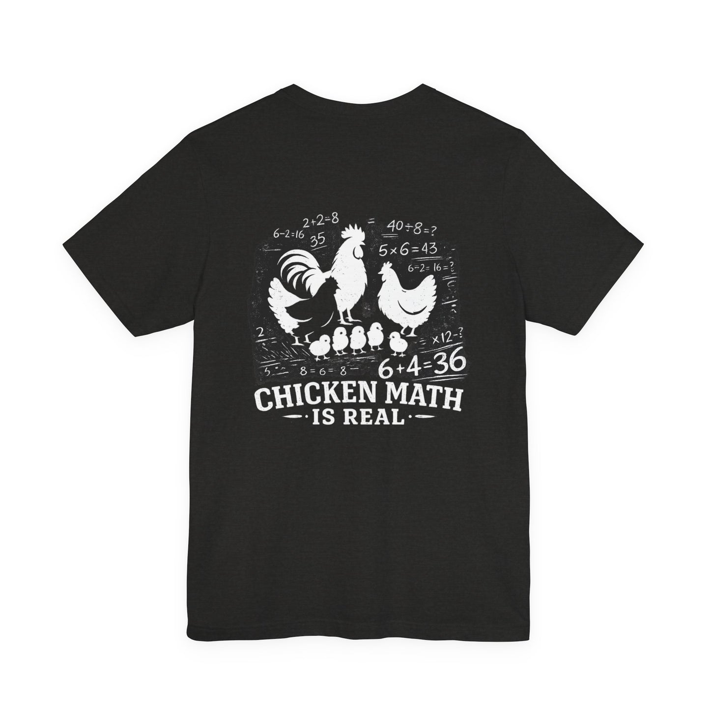 Chicken Math T-Shirt — "Family Chaos" Farm Humor Tee