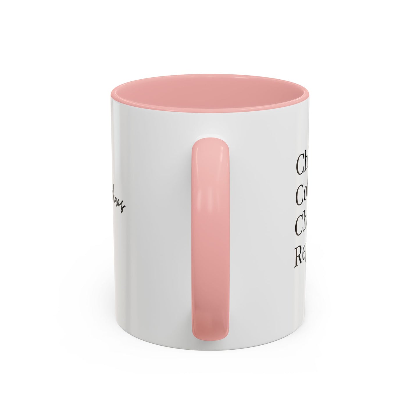 Family Chaos Co. Accent Coffee Mug – 11/15oz Black-Trim Ceramic Mug