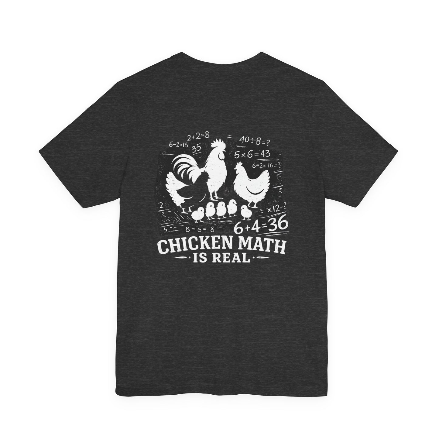 Chicken Math T-Shirt — "Family Chaos" Farm Humor Tee